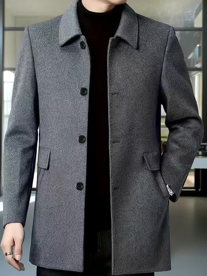 Veste pour homme, grandes tailles, à revers