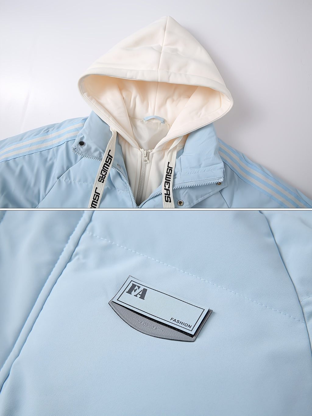 Veste pour homme, à capuche, abricot