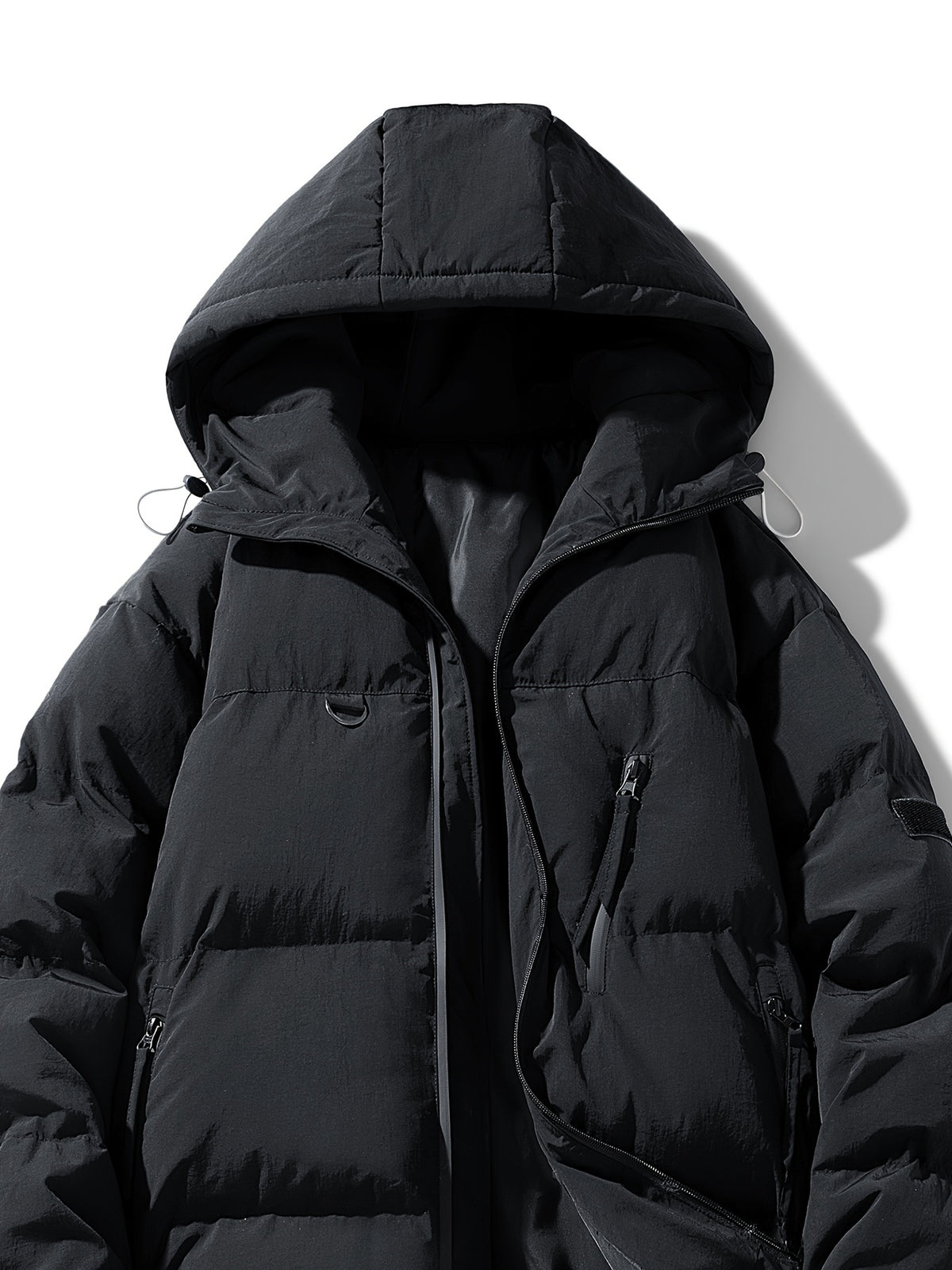 Veste pour homme, à capuche, couleur café