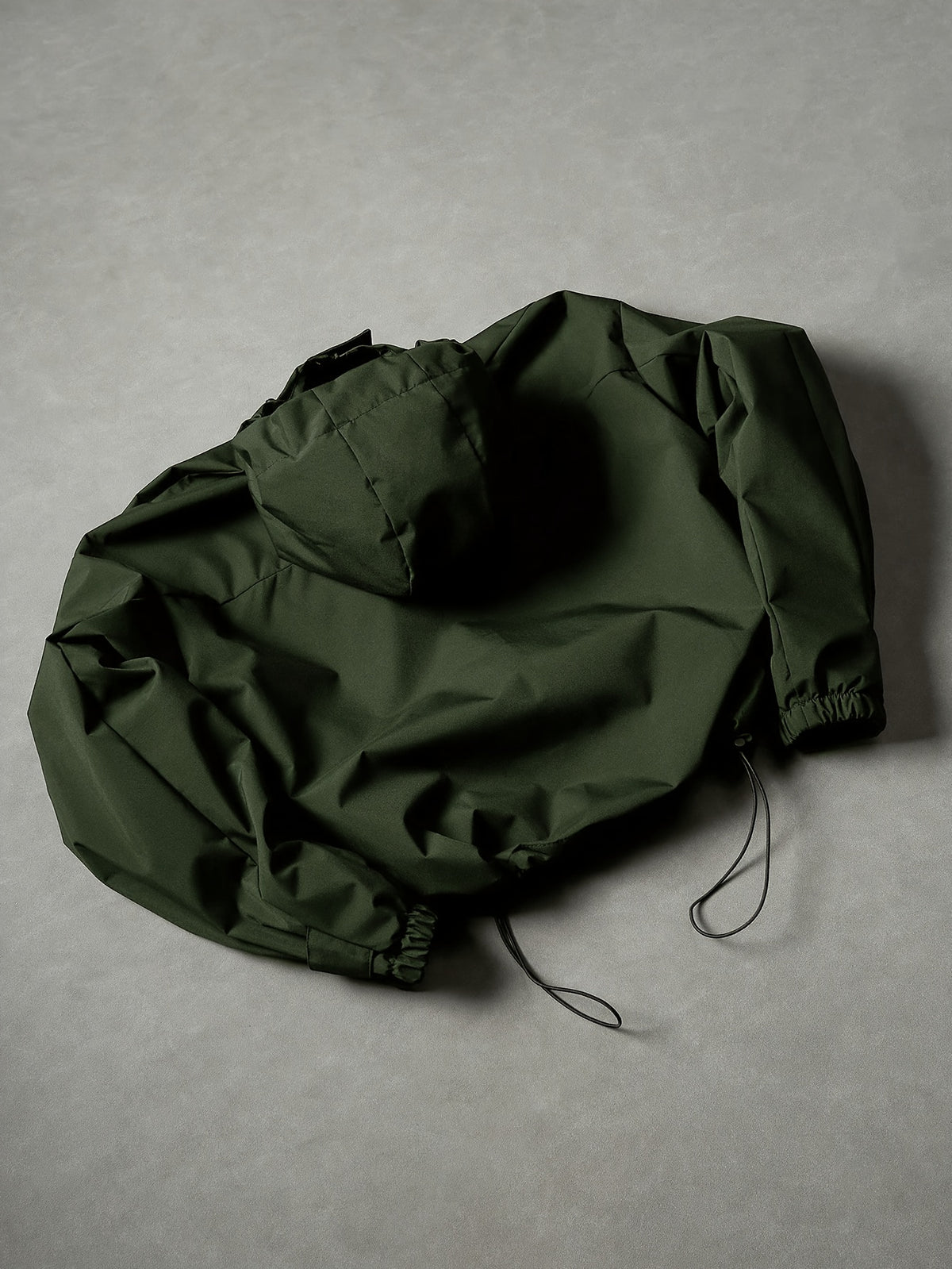 Veste pour homme, à capuche, vert olive