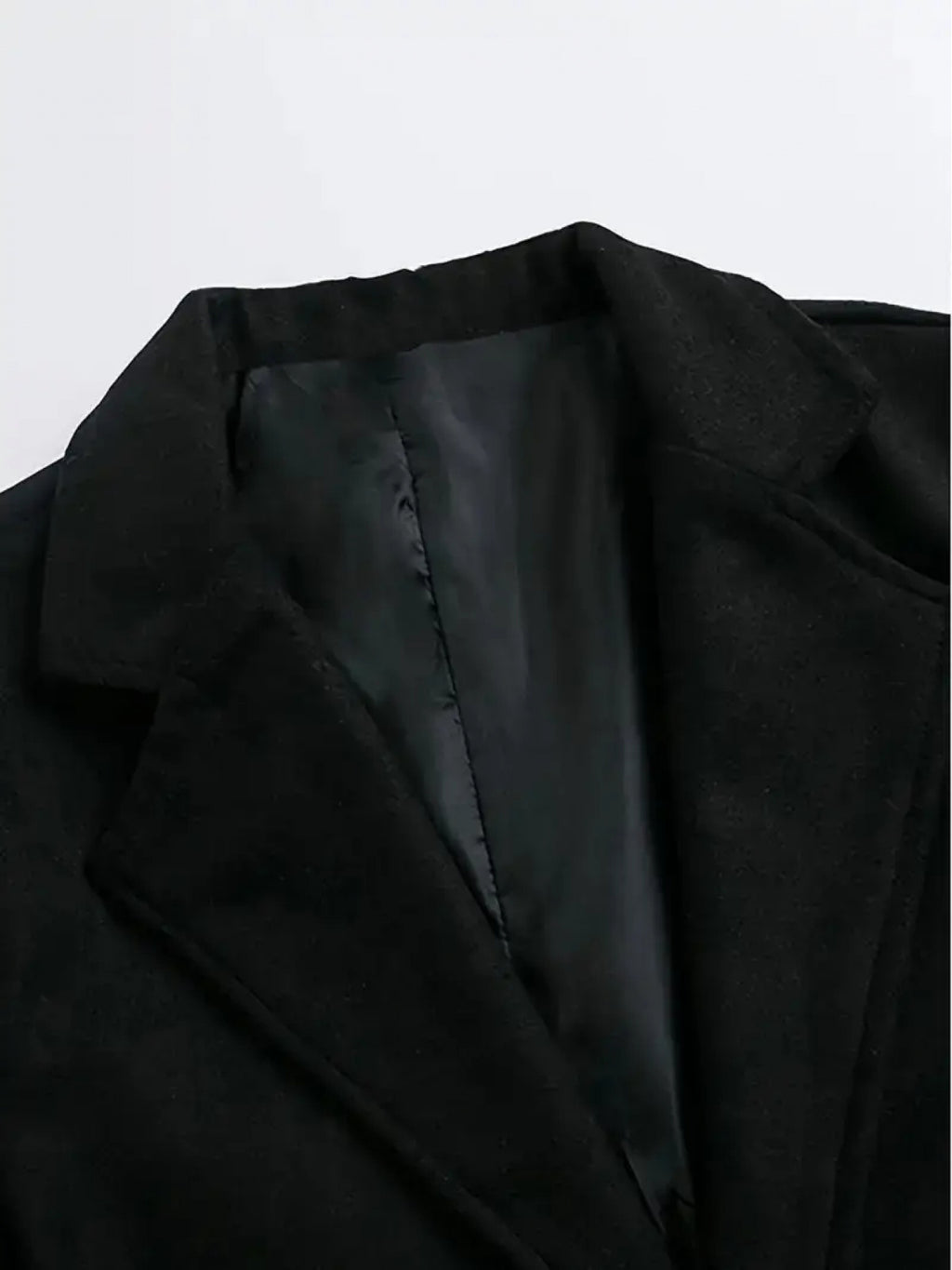 Trench long pour homme, à revers