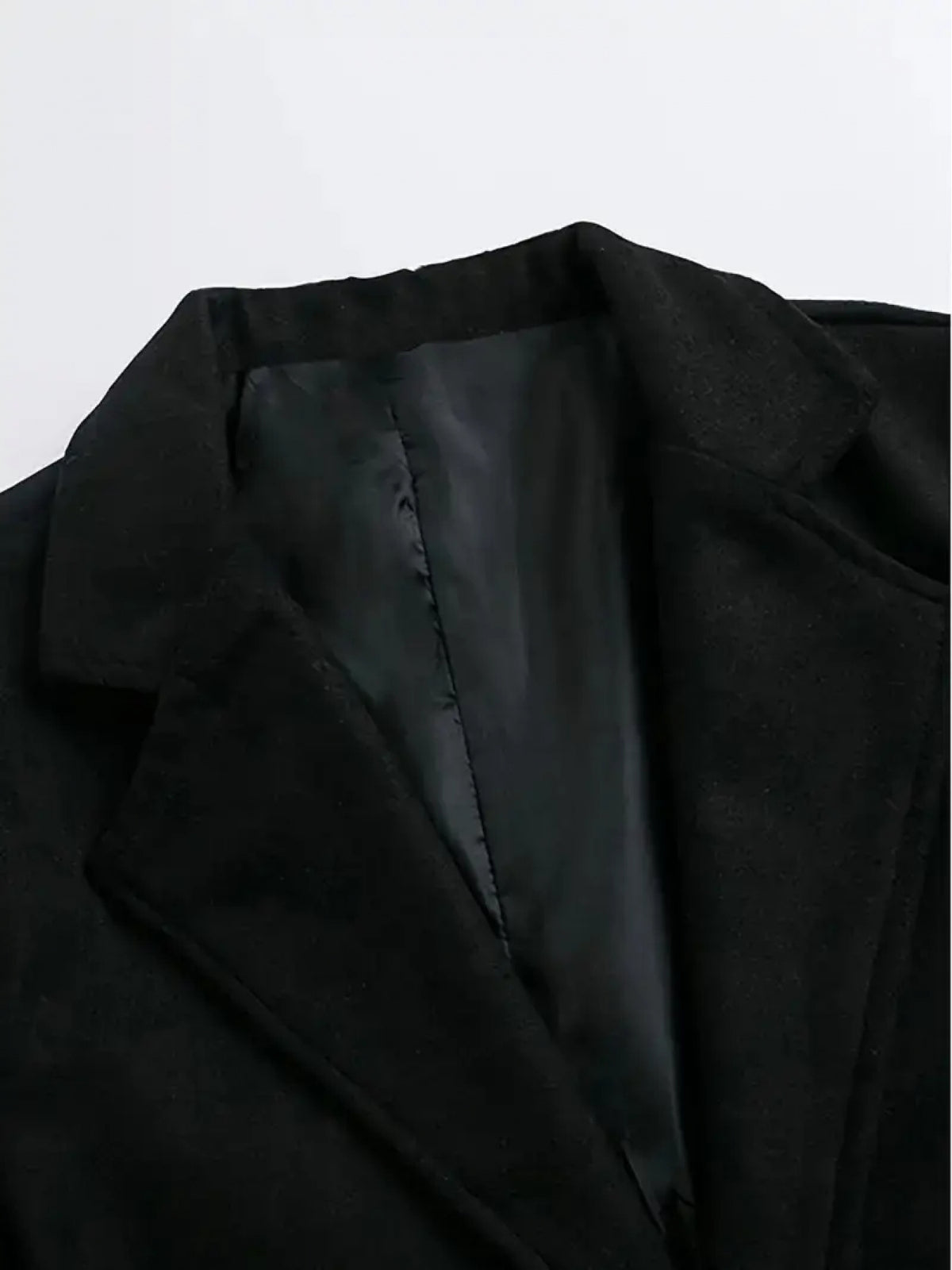 Trench long pour homme, à revers