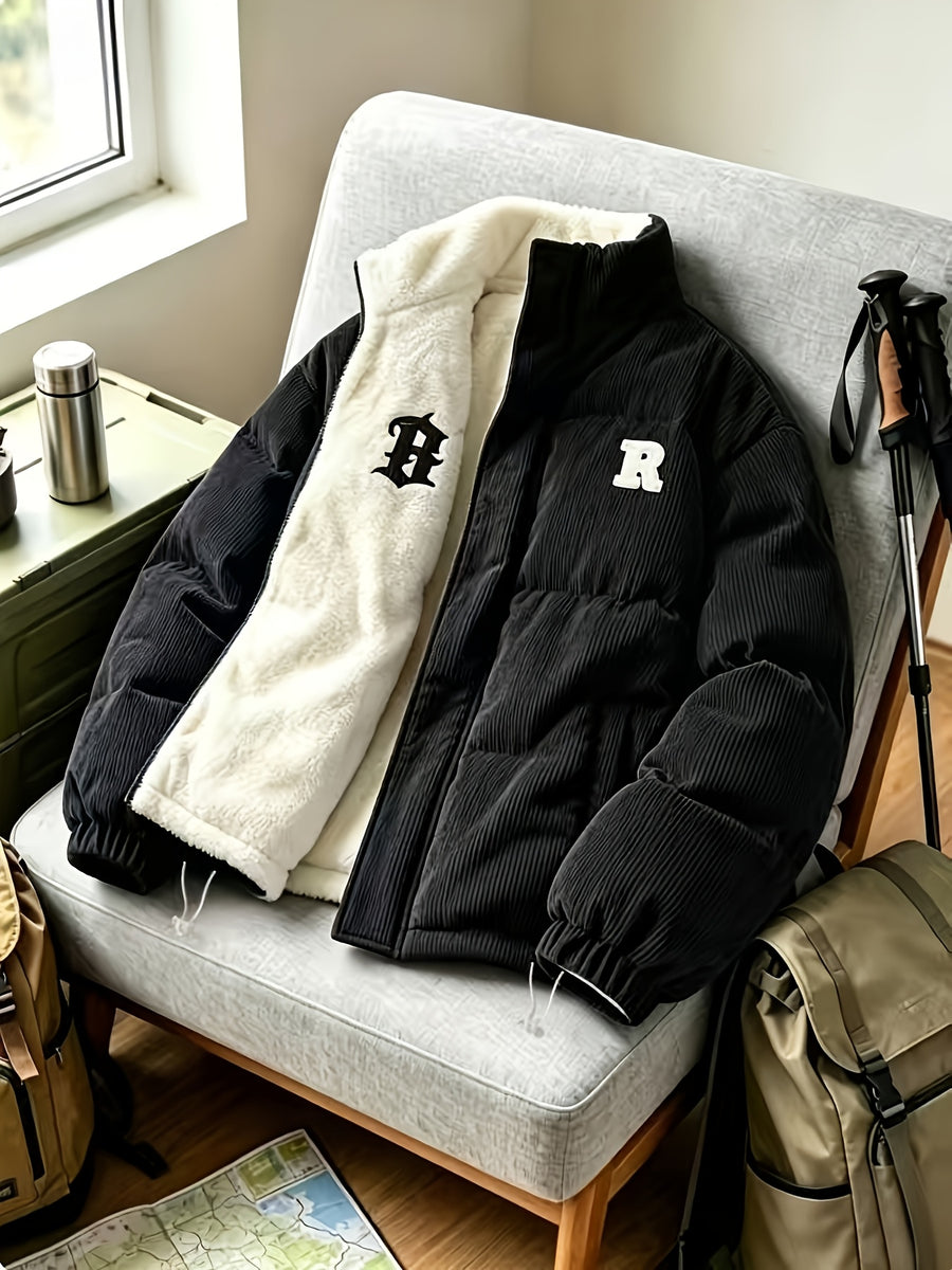 Manteau matelassé, détail du vêtement