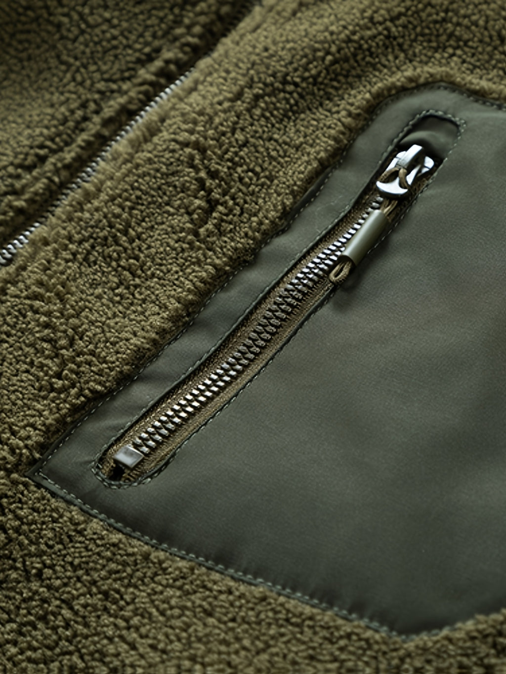 Veste long pour homme, polaire