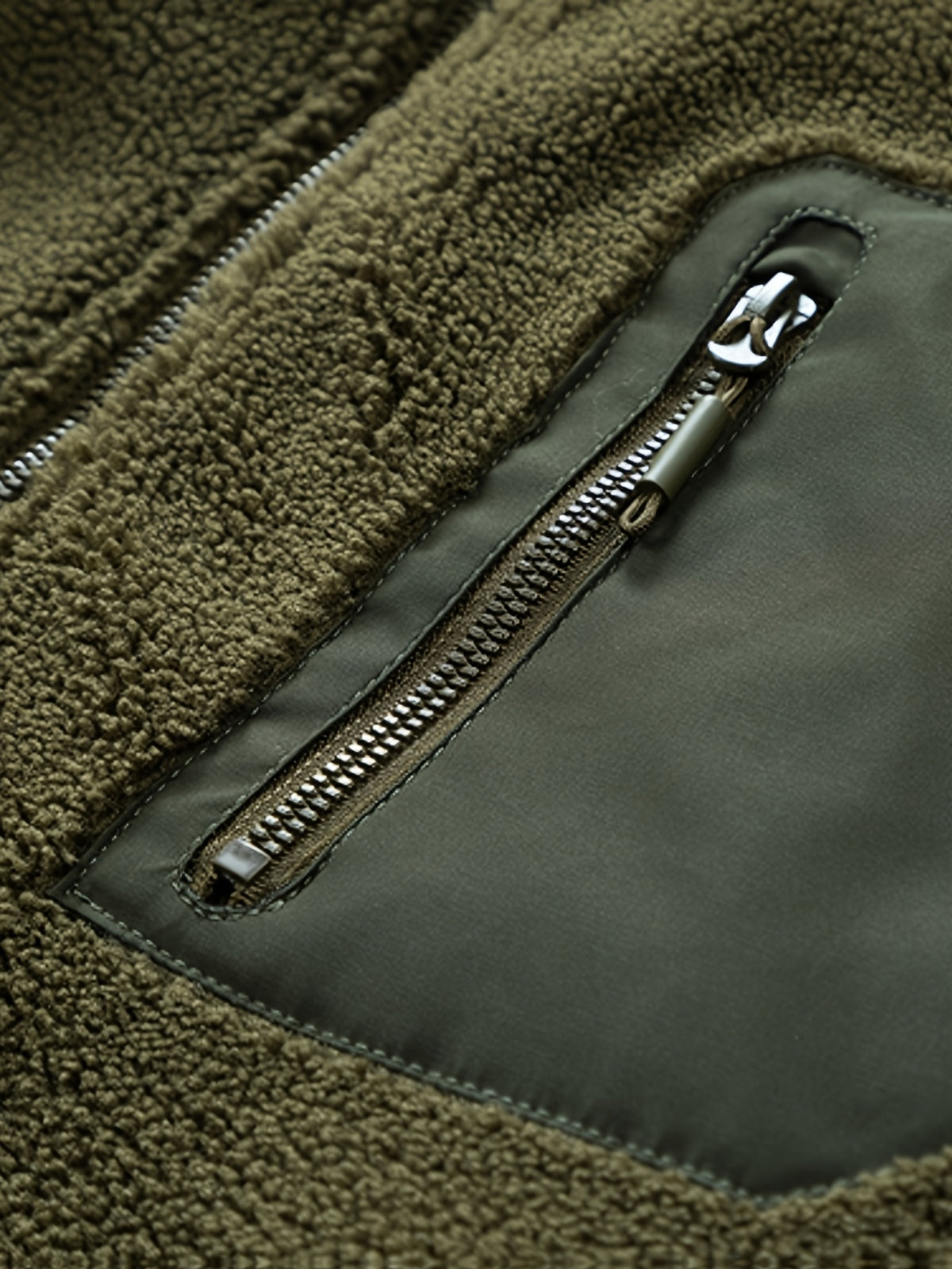Veste long pour homme, polaire