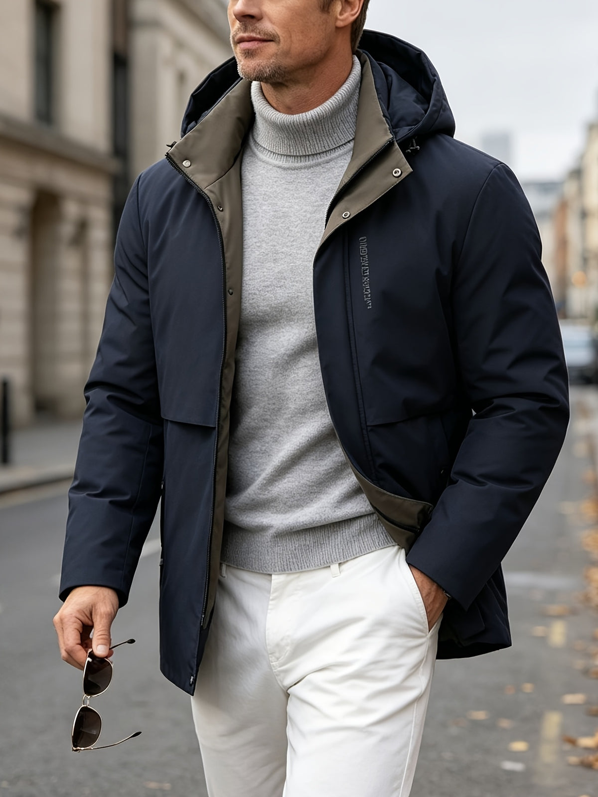Veste pour homme, à col montant, modele 3