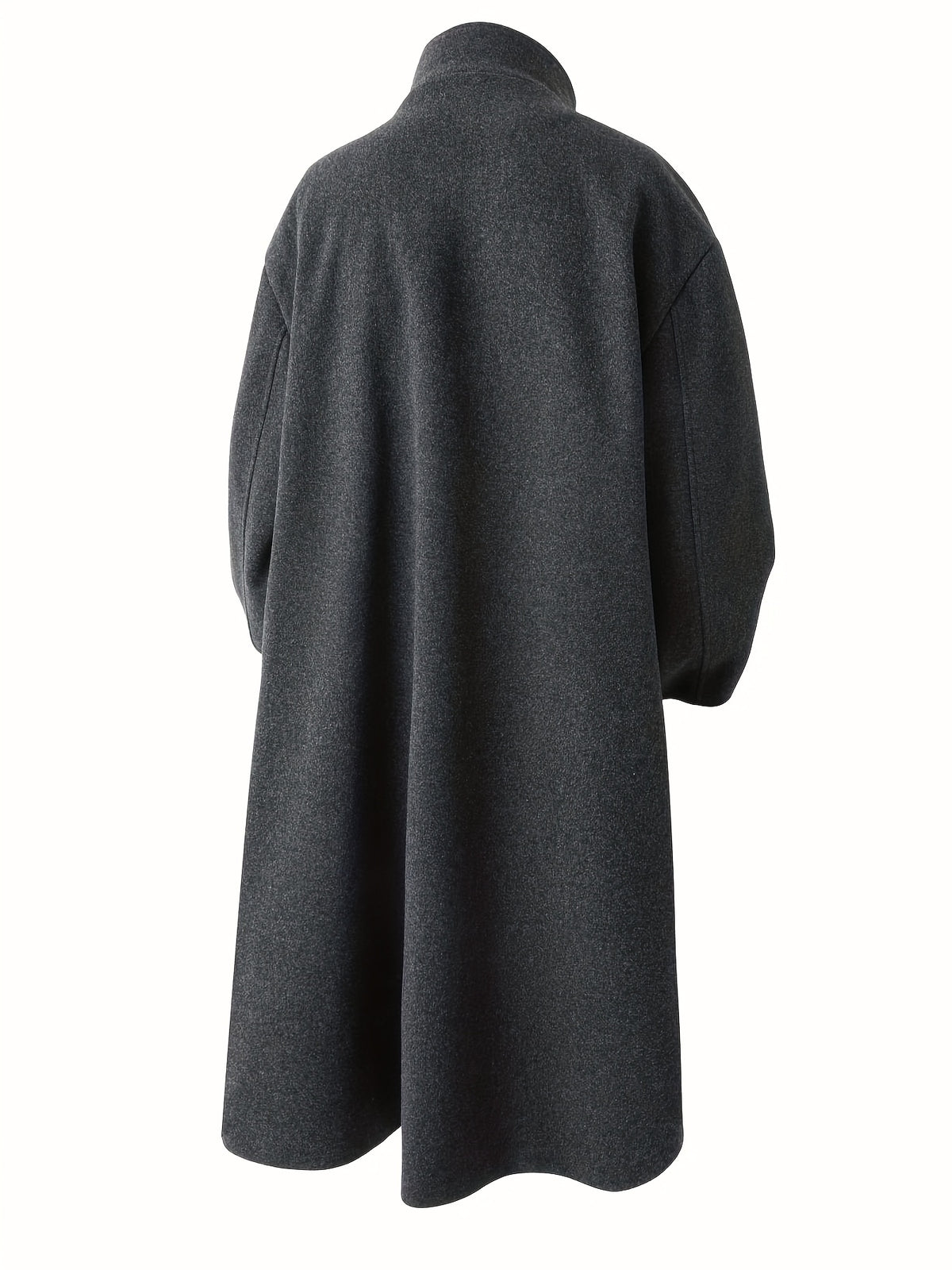 Trench mi-long pour homme, à revers, noir