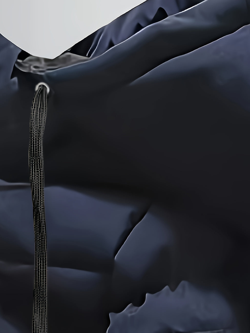 Veste pour homme, grandes tailles, à capuche, bleu marine