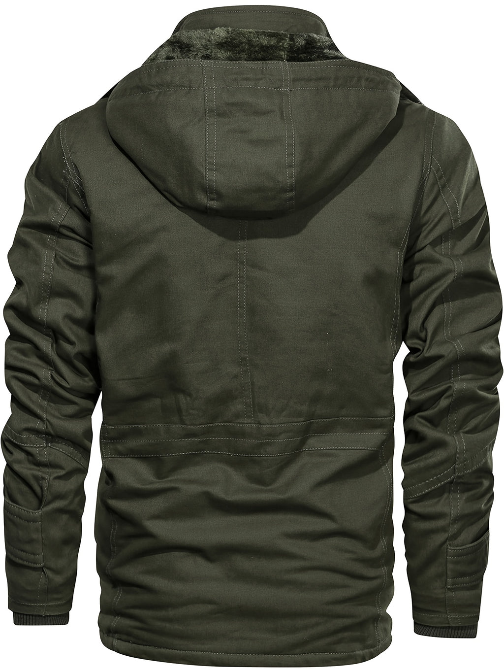 Veste mi-long pour homme, à capuche