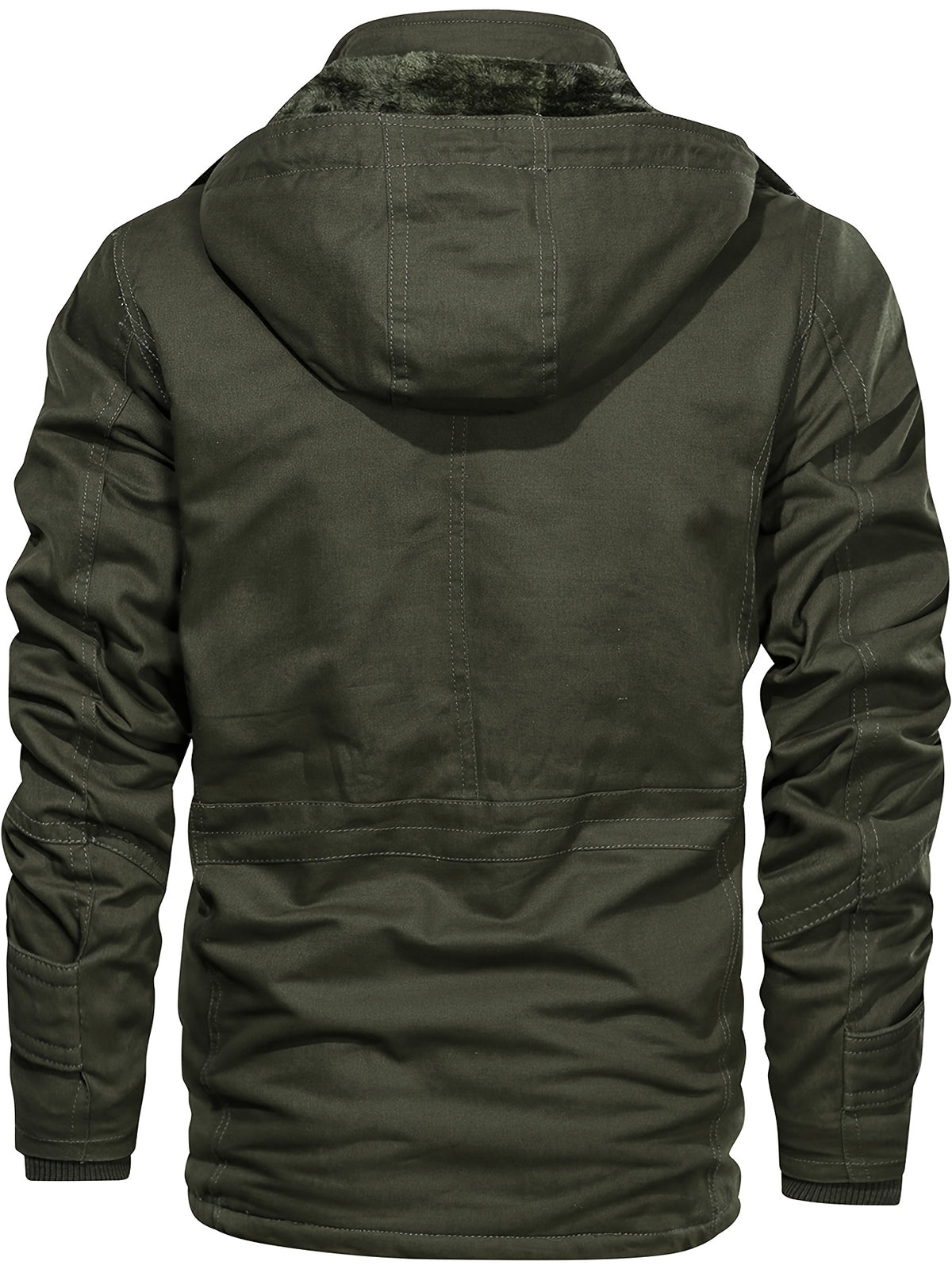 Veste mi-long pour homme, à capuche