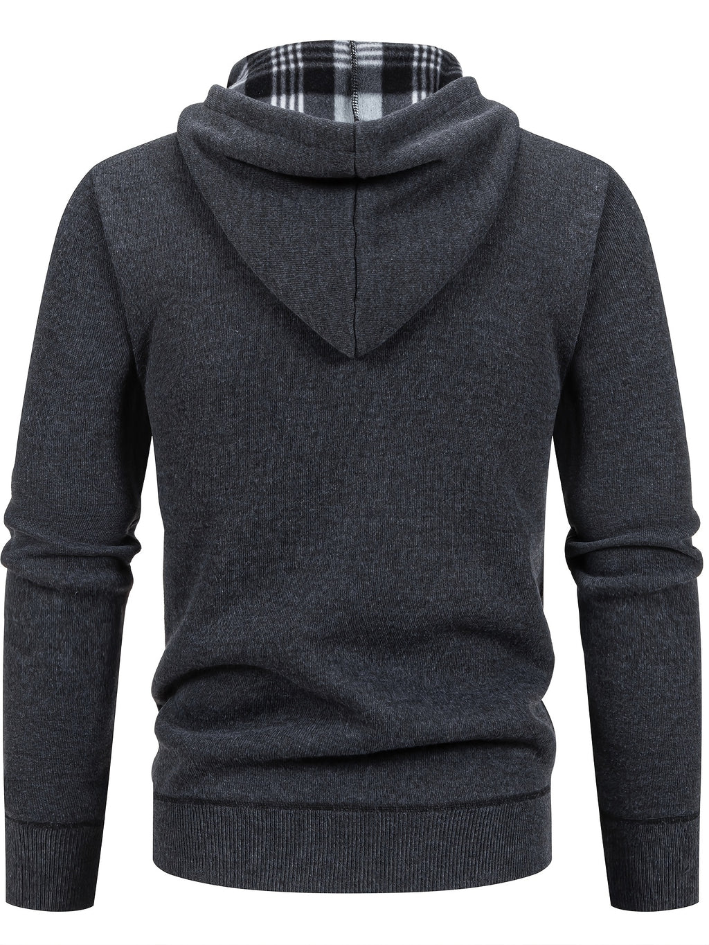 Manteau matelassé long pour homme, patchwork, à capuche