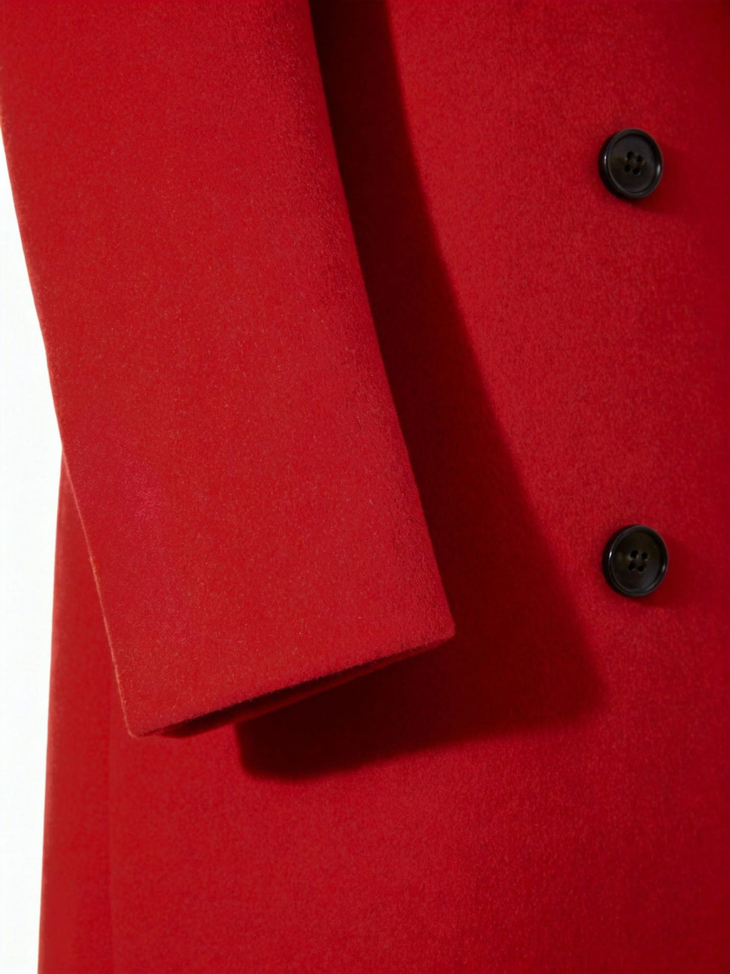 Trench pour homme, à revers, rouge