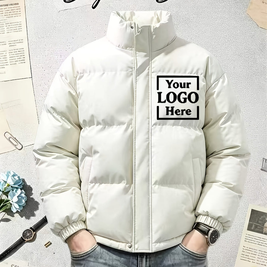 Veste matelassée, à col montant, beige, coloris beige
