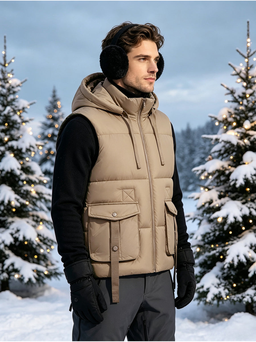 Manteau, capuche amovible, kaki, photo 16