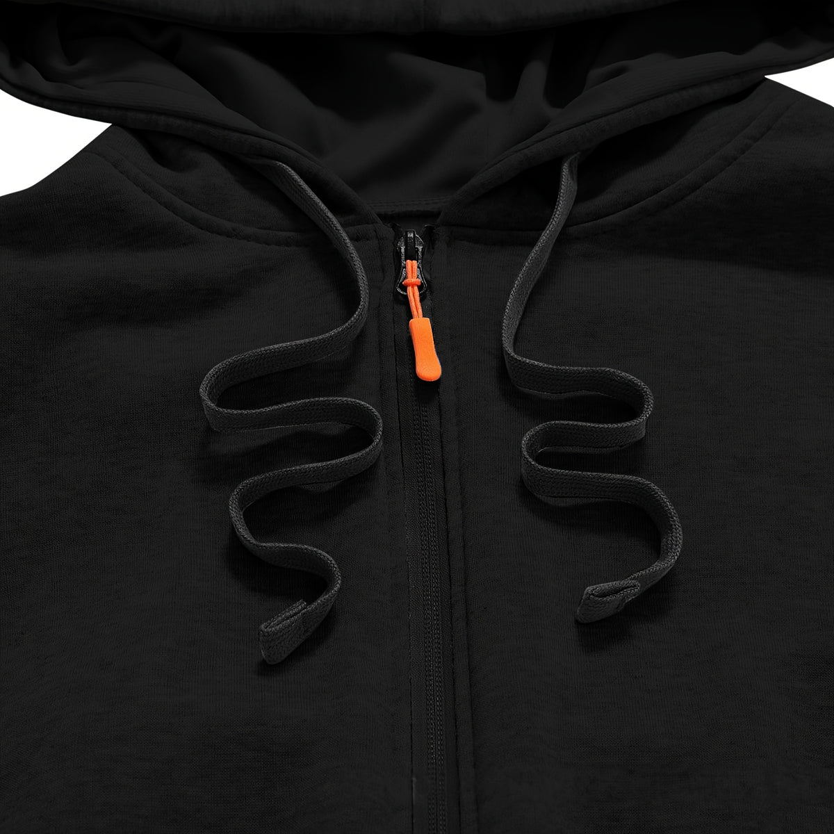 Veste long pour homme, à capuche, noir