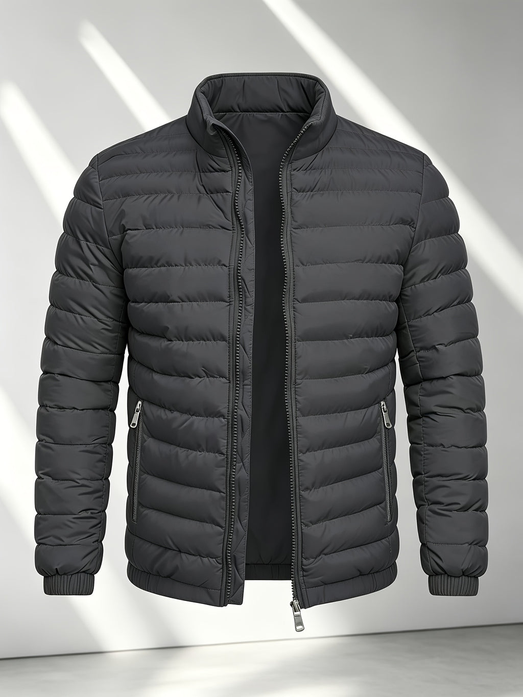 Veste pour homme, coupe-vent, à col montant