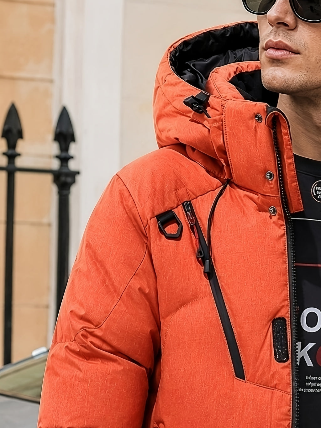 Doudoune matelassée pour homme, à capuche
