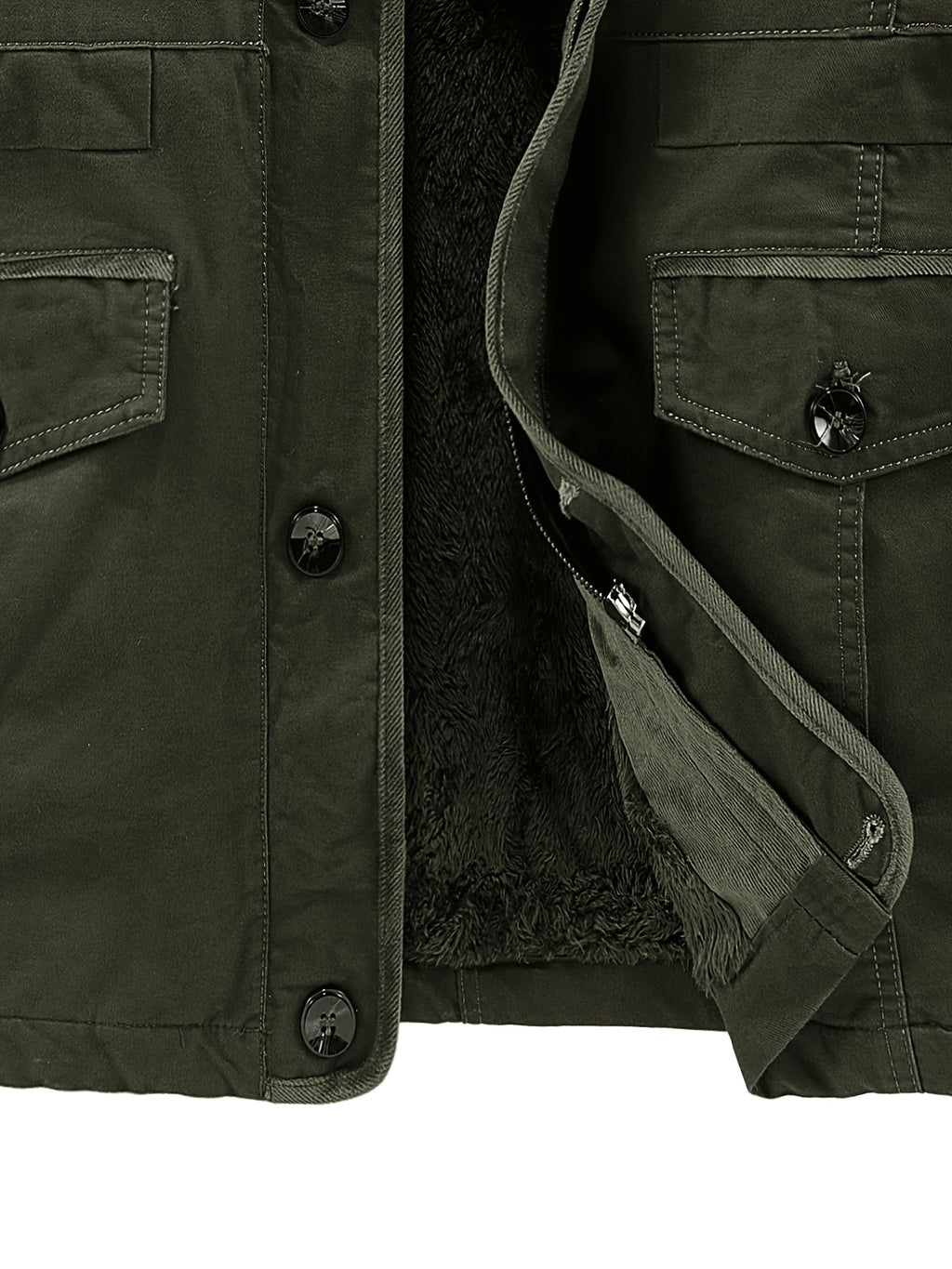 Veste pour homme, polaire, à capuche, vert océan