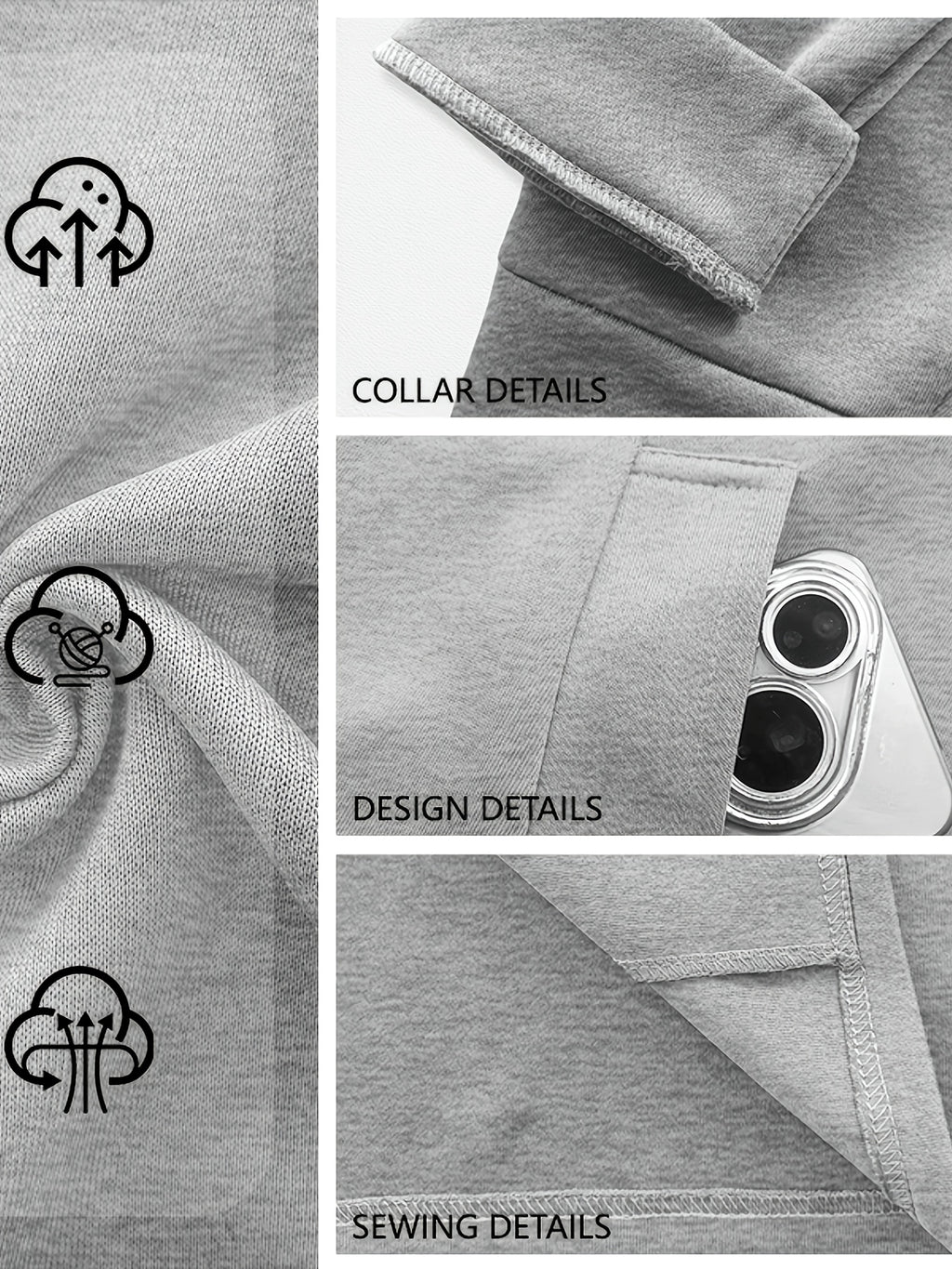 Manteau long pour homme, à capuche, kaki