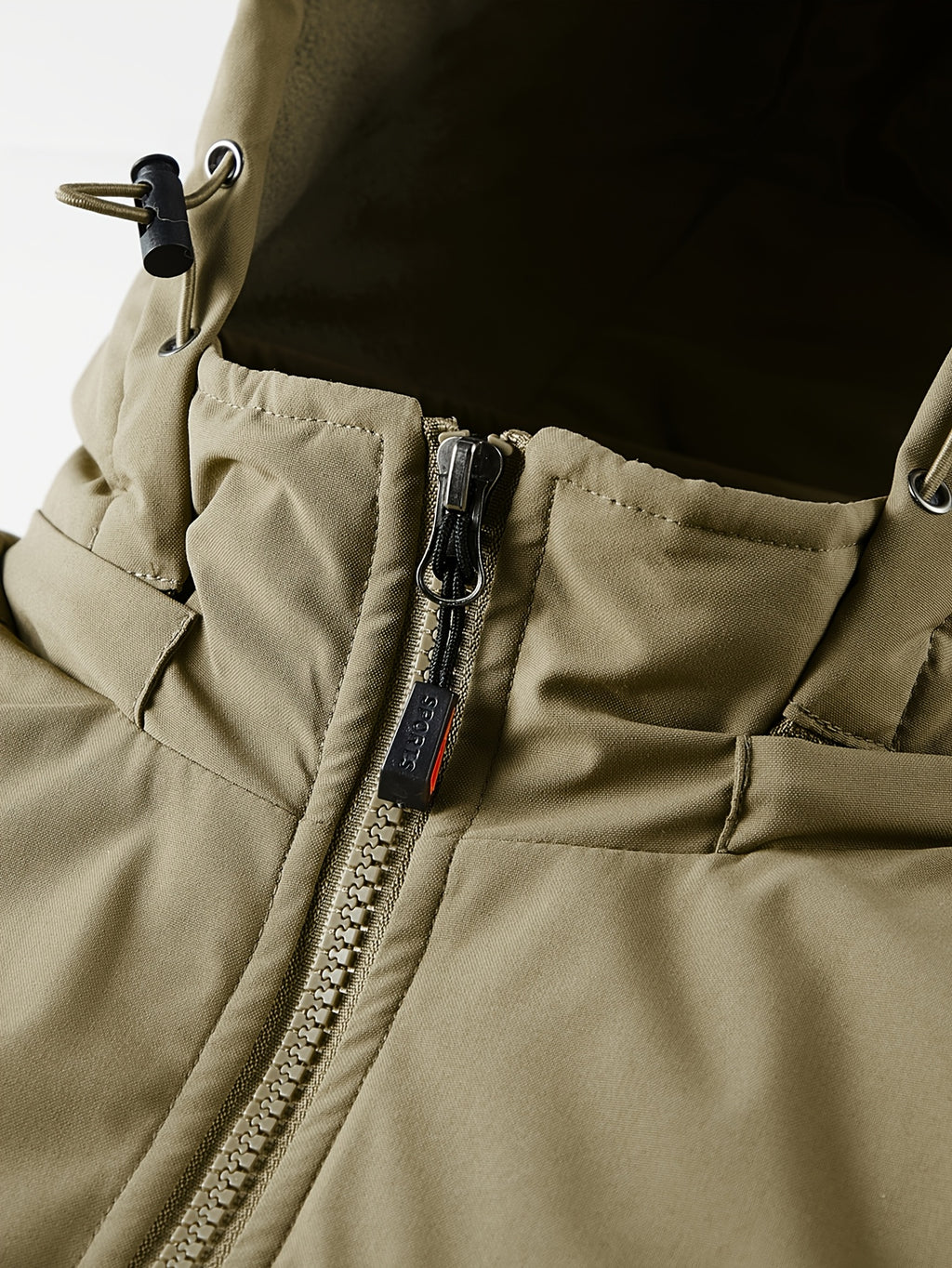 Veste pour homme, à capuche, vert militaire