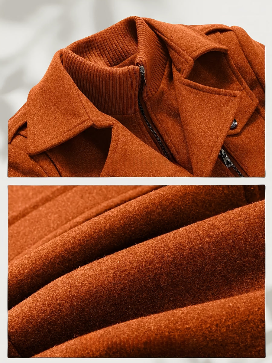 Veste en laine, 30 % laine, tweed, noir, détail du vêtement