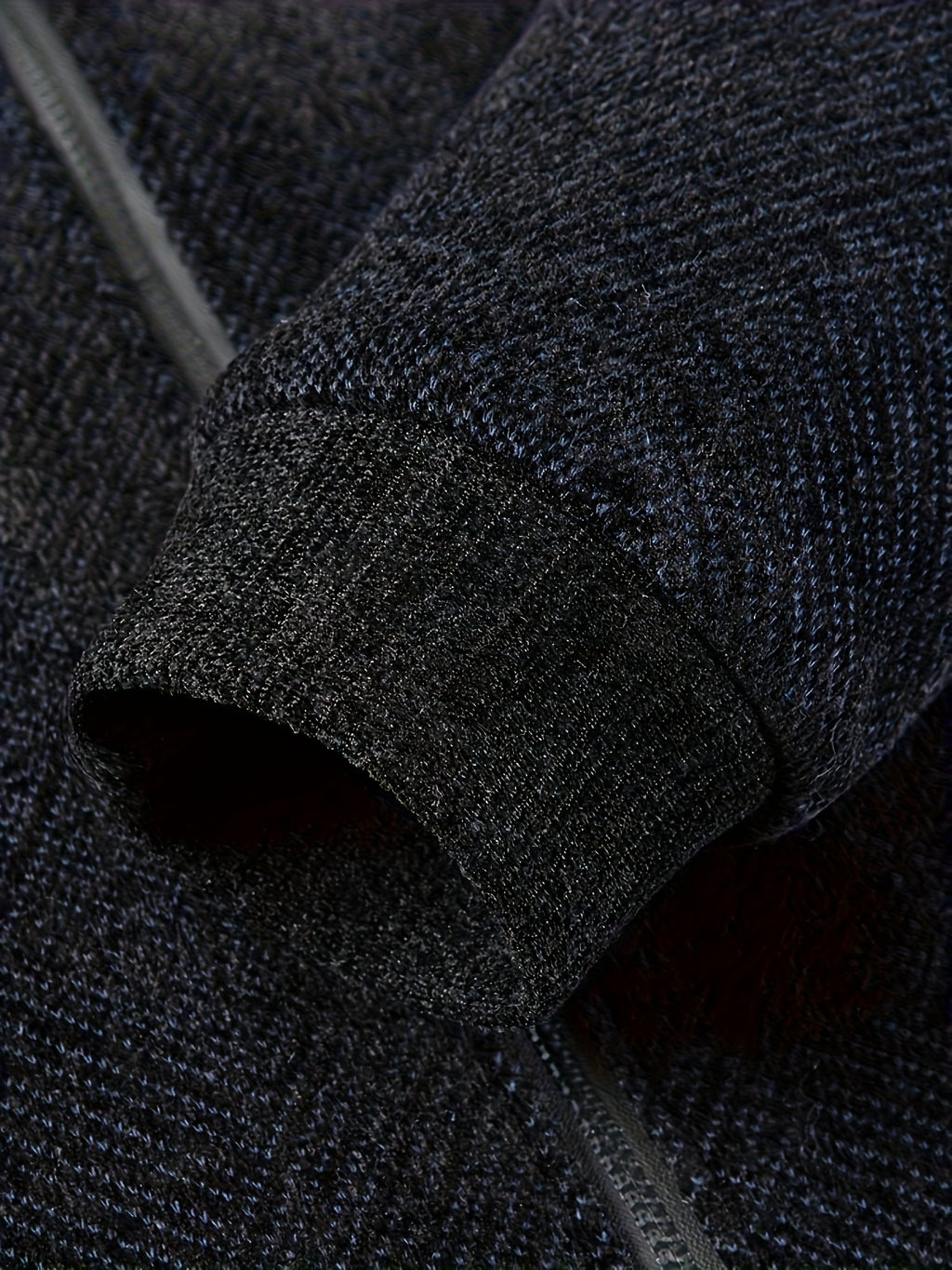 Veste, à col montant, noir bleu, détail du vêtement