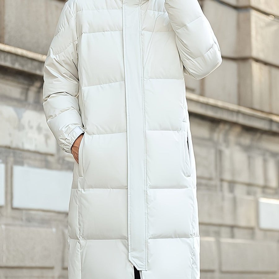 Manteau matelassé, à capuche, modele 4, coloris blanc