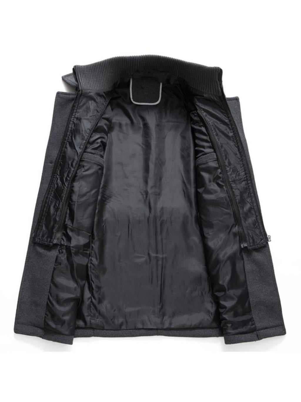 Manteau en laine mi-long, 30 % laine, double col, photo 22