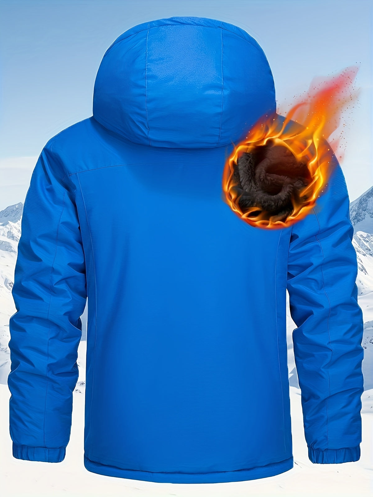 Veste pour homme, capuche amovible, vert militaire