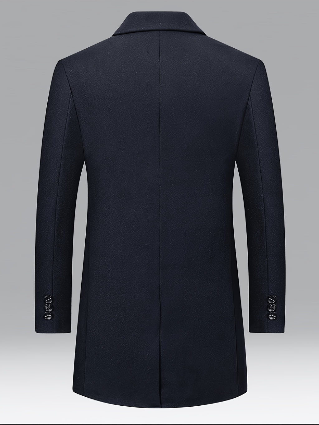 Trench long pour homme, 25 % laine, tweed