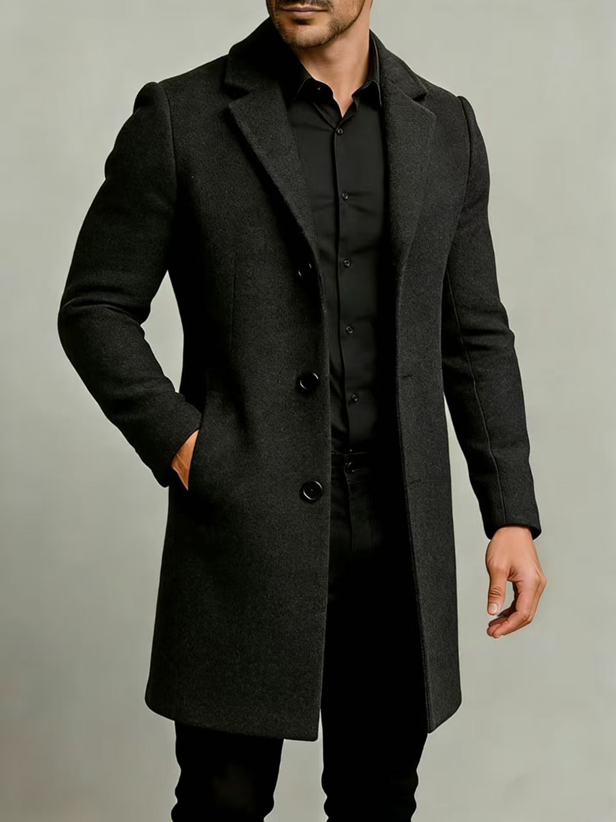 Trench pour homme, à revers