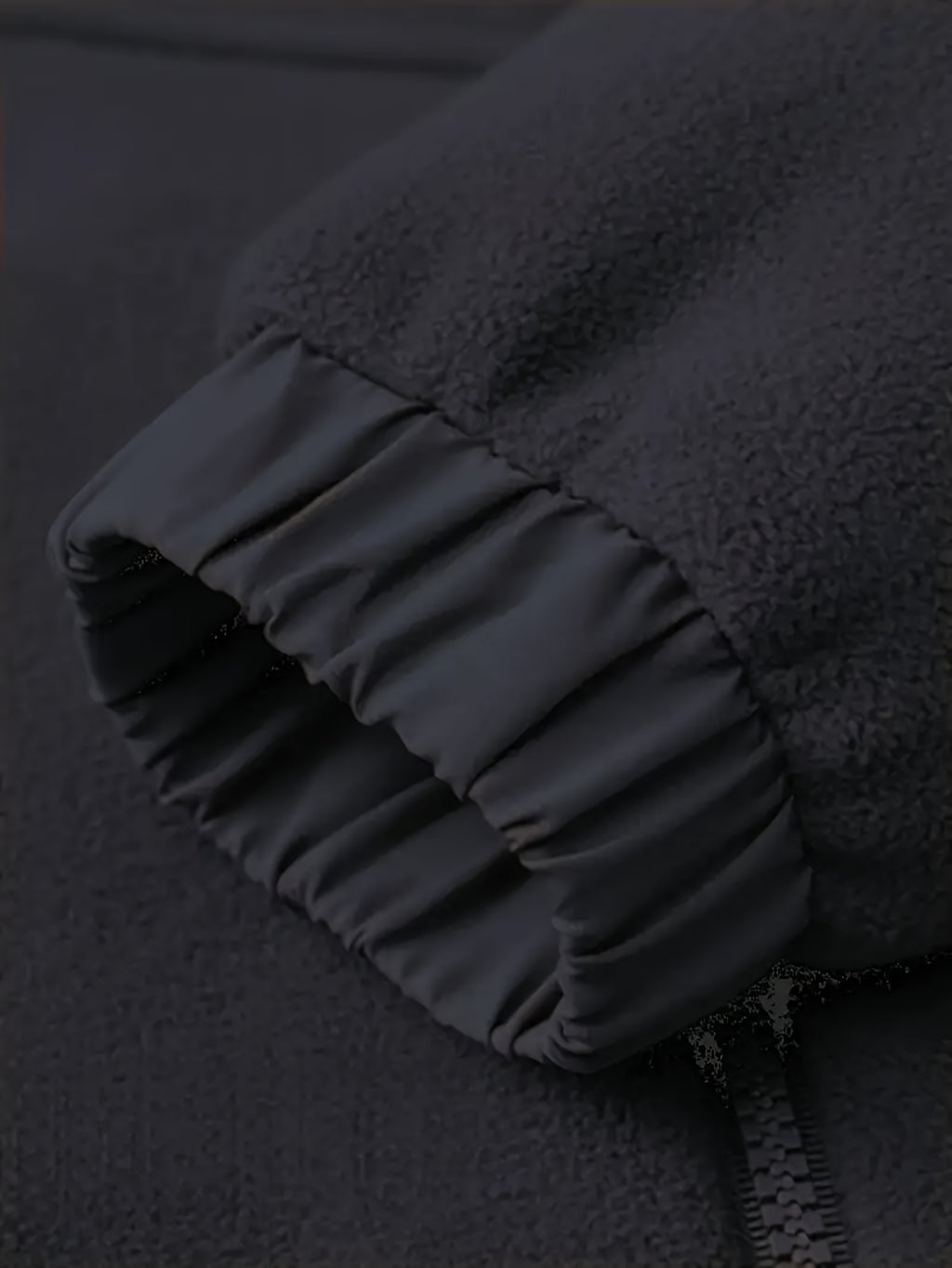 Veste pour homme, à capuche, noir foncé