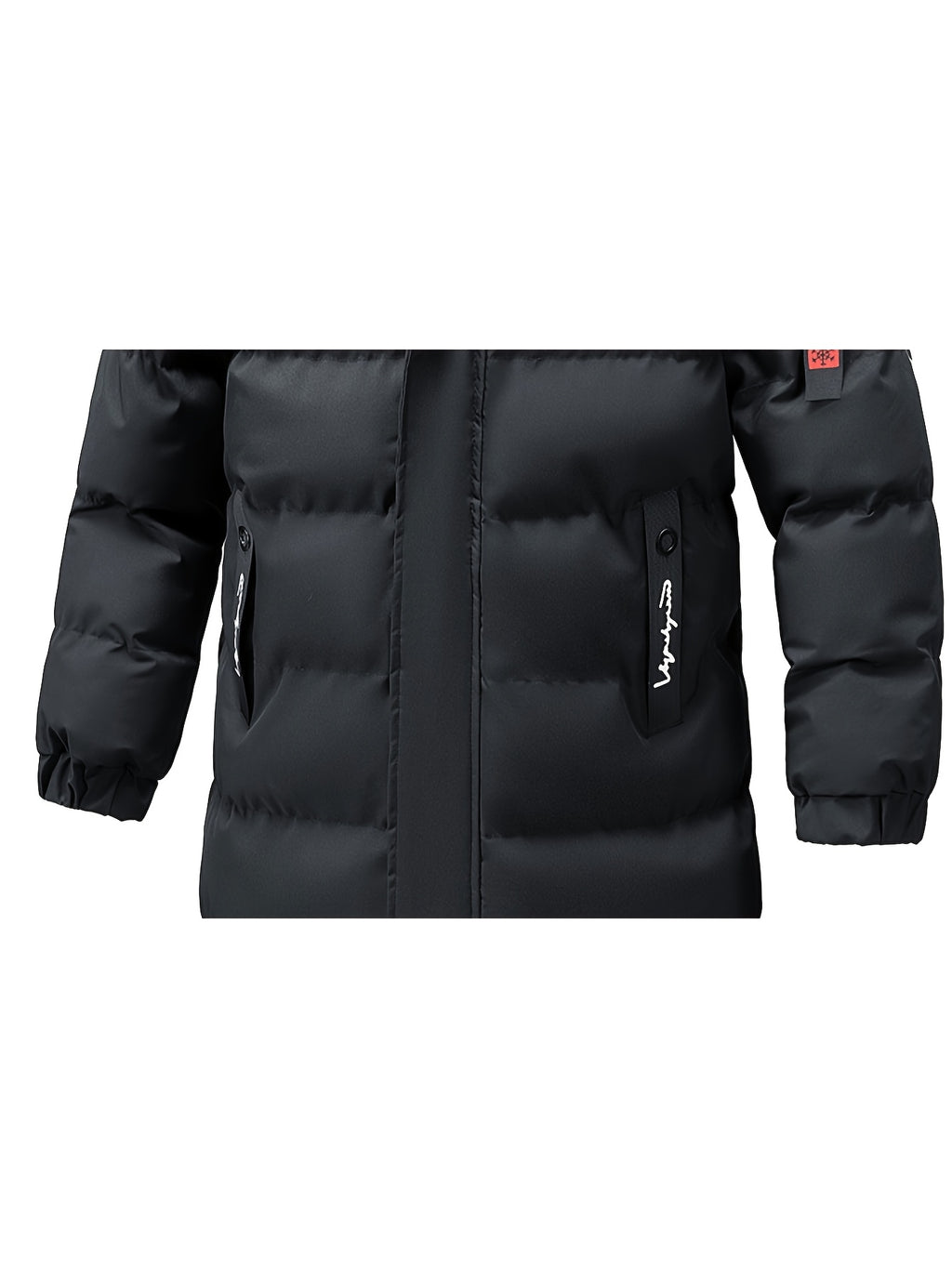 Manteau pour homme, à capuche, vert armée