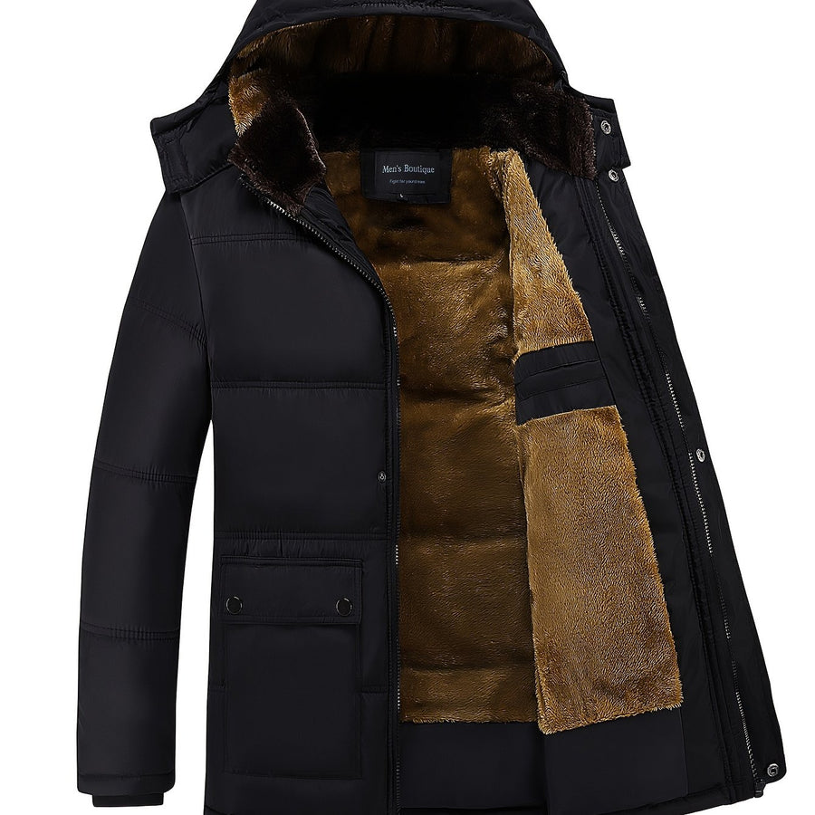Manteau matelassé, à capuche, modele 3, coloris noir