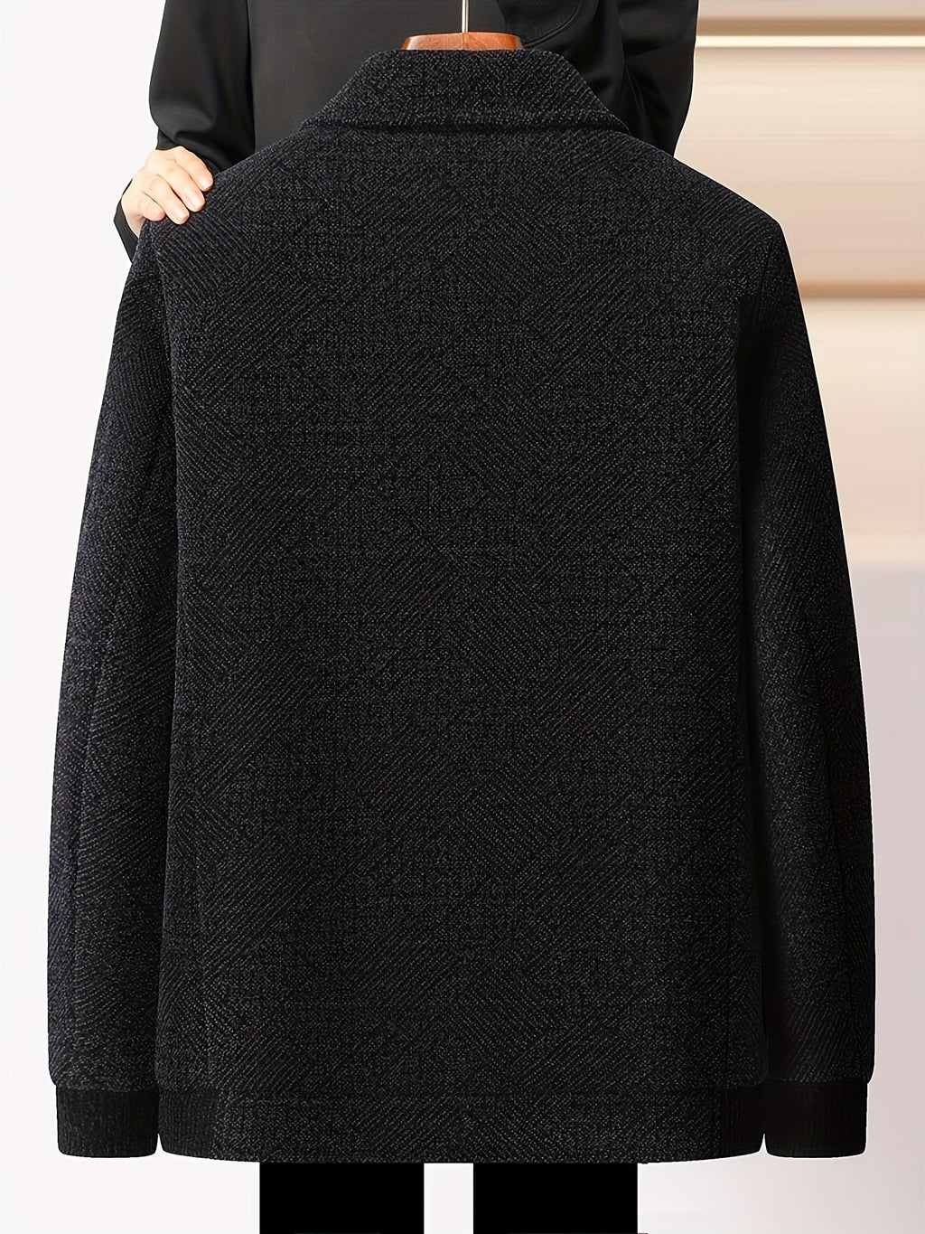 Veste pour homme, polaire, à revers