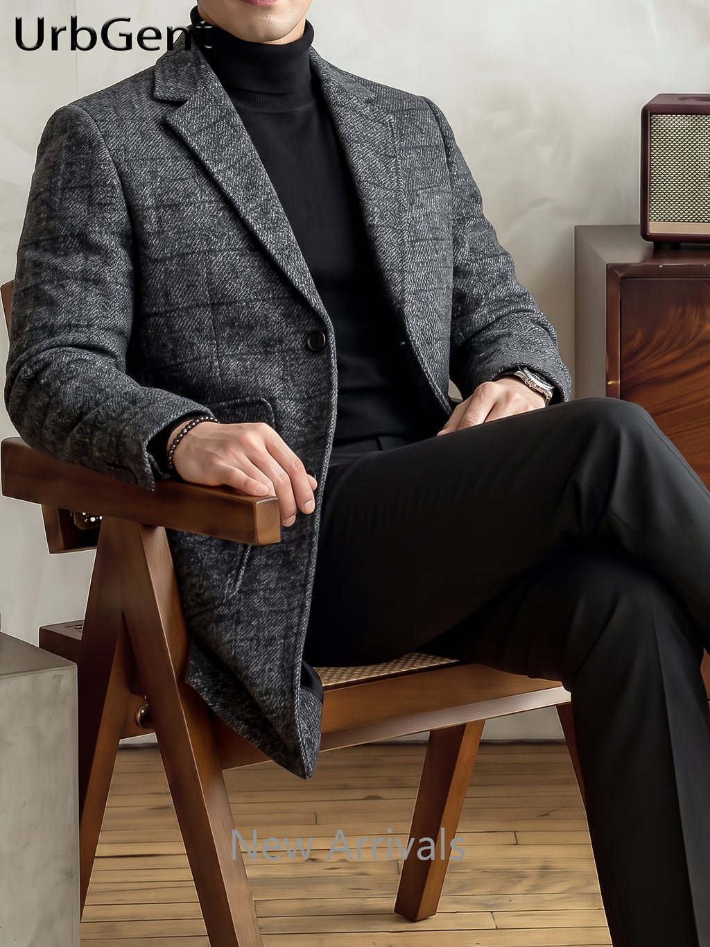 Manteau, 20 % laine, tweed, détail du vêtement