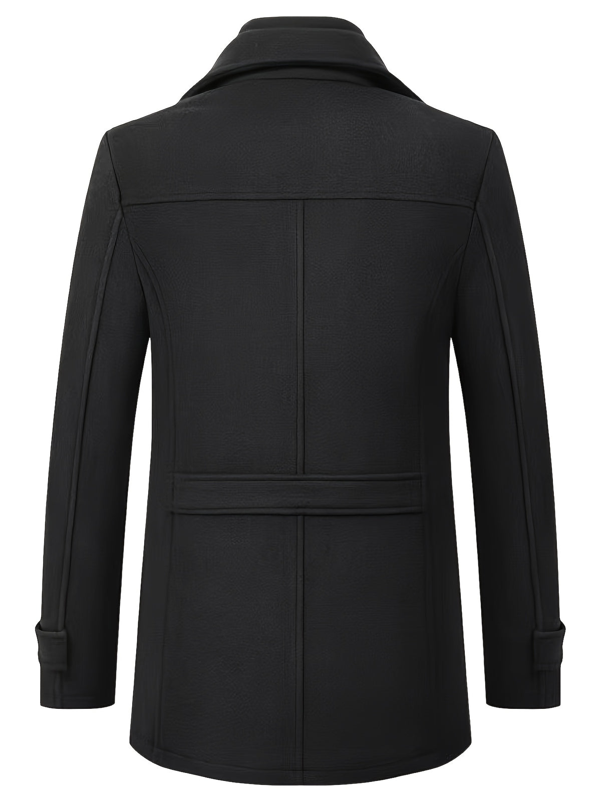 Manteau en laine long pour homme, 30 % laine, velours