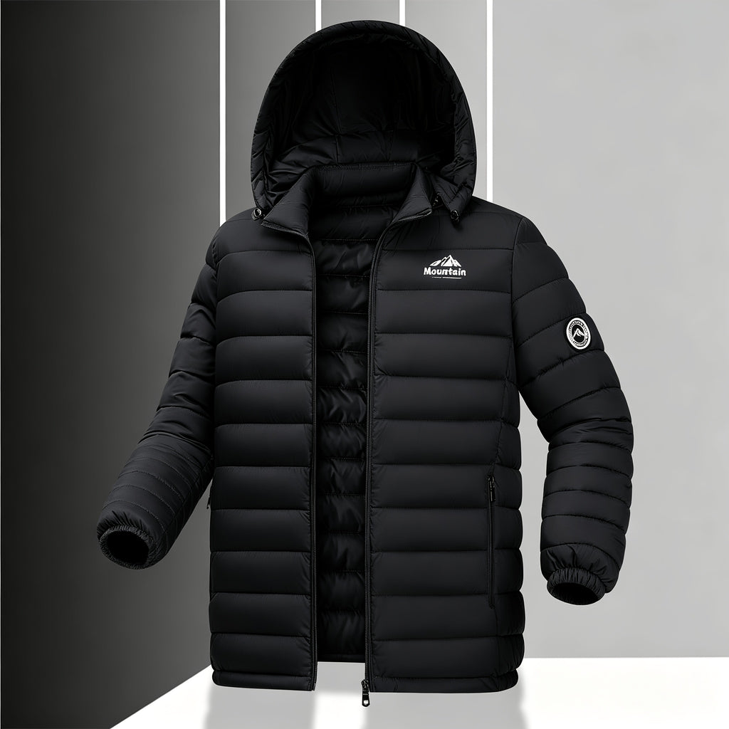 Veste matelassée pour homme, imperméable, à capuche