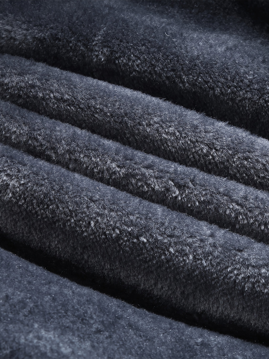 Manteau pour homme, à col montant, noir