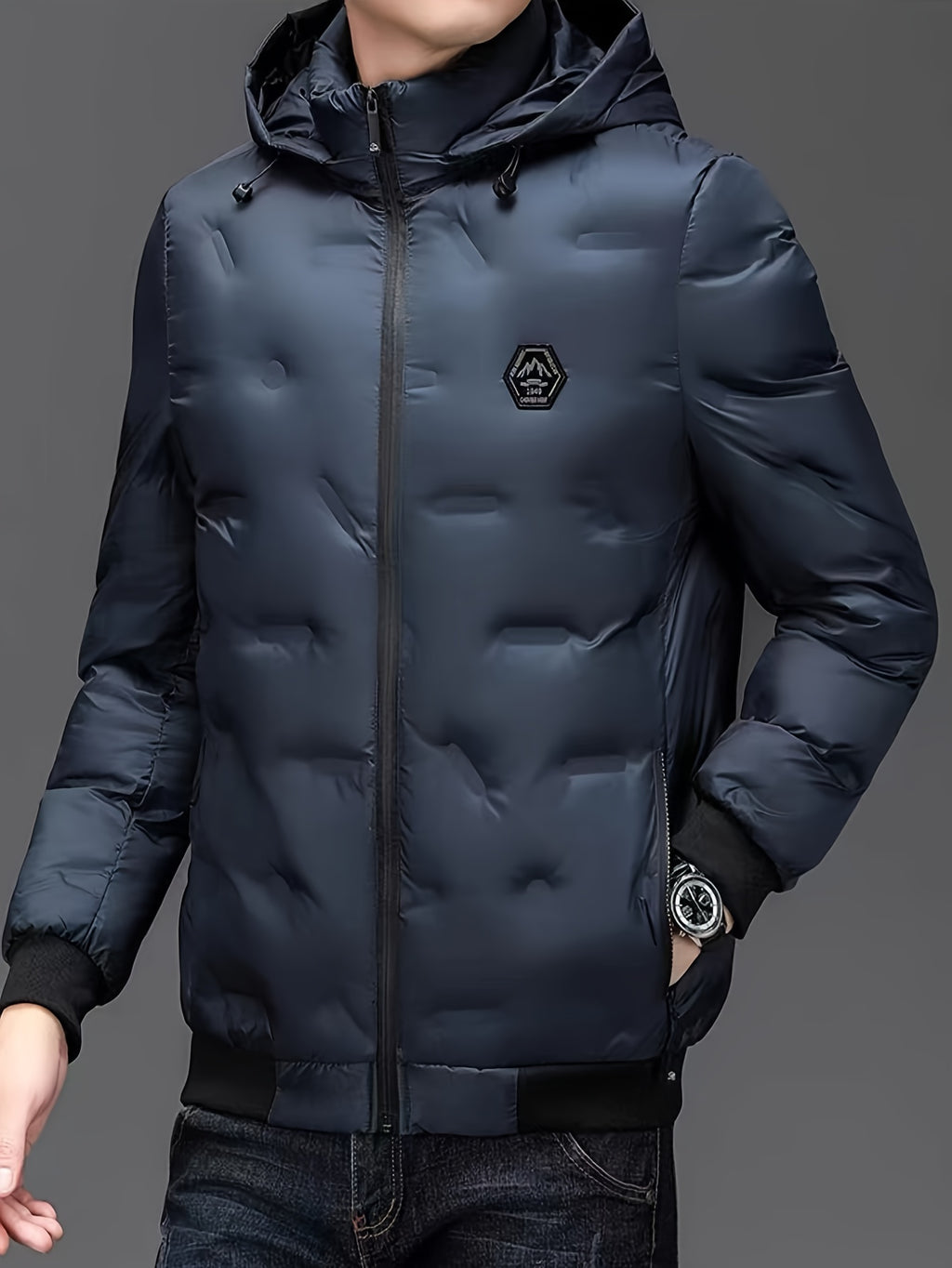 Veste pour homme, à capuche, modele 14