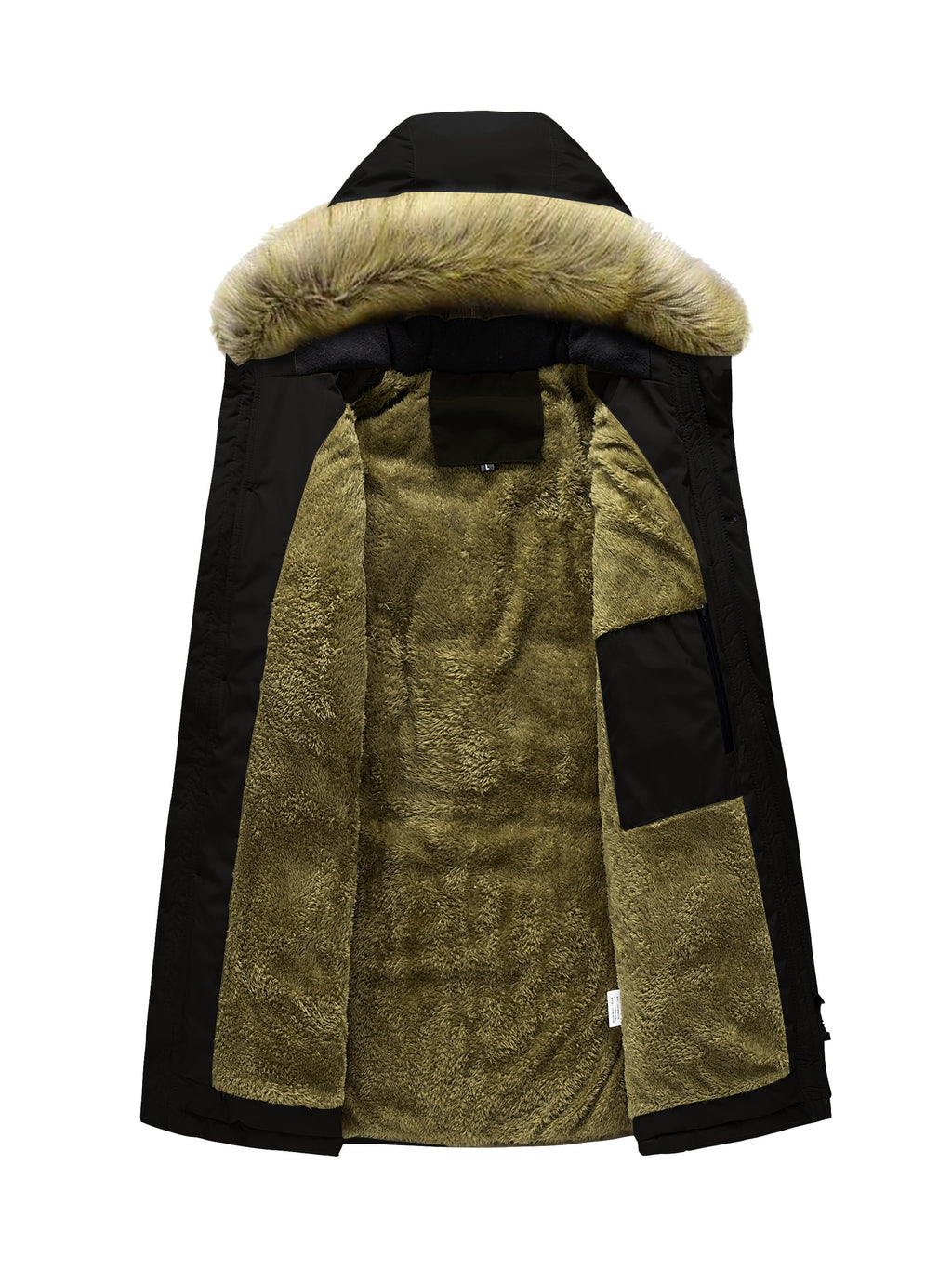 Trench pour homme, capuche amovible