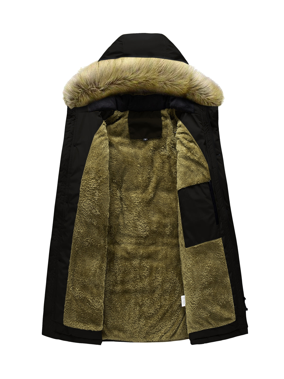 Trench pour homme, capuche amovible