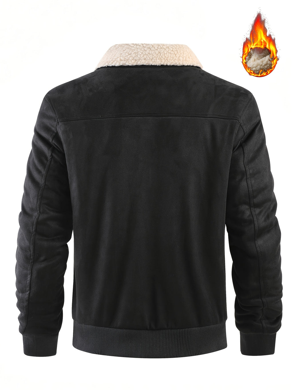 Veste long pour homme, velours, à revers