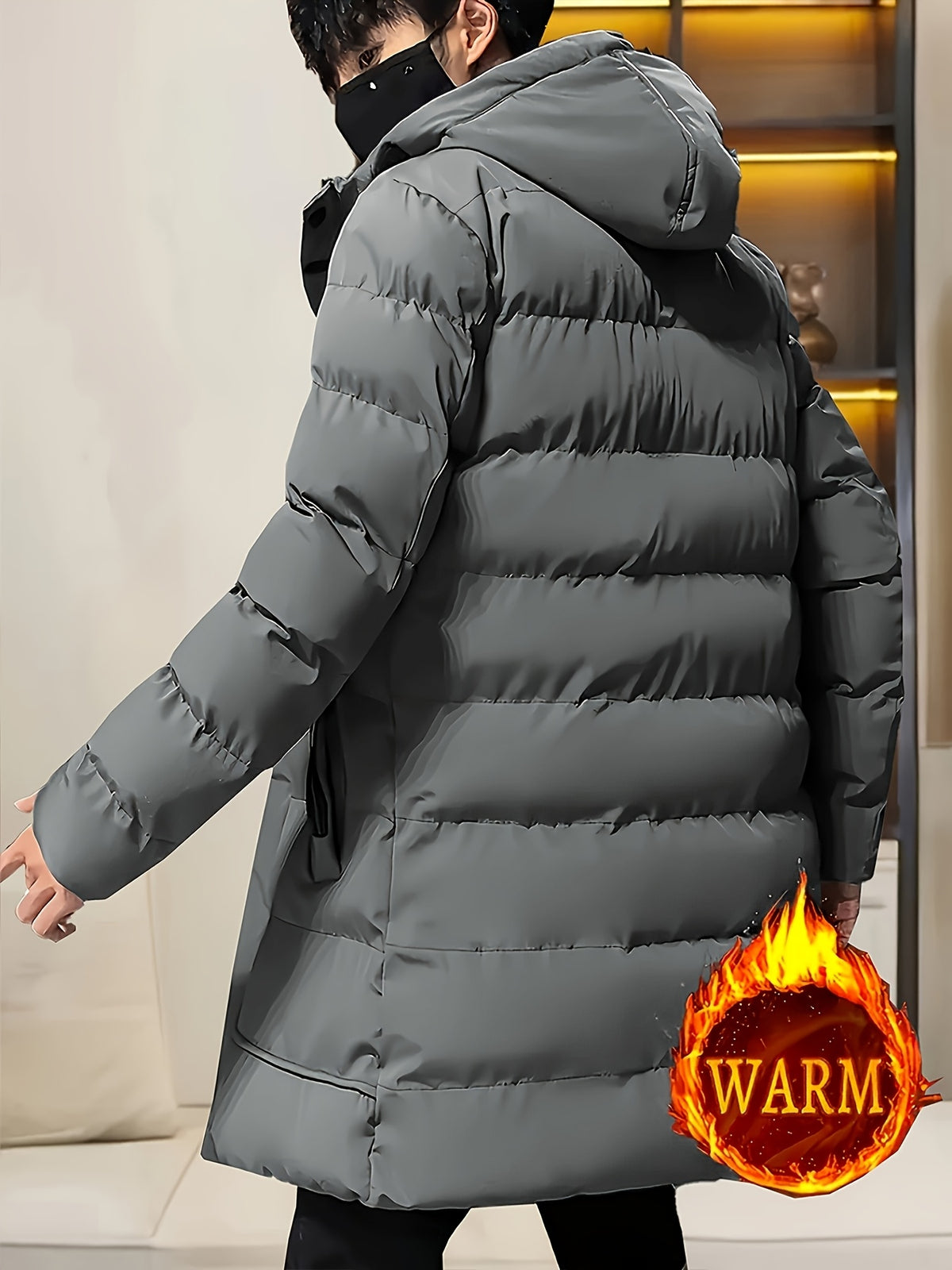 Manteau pour homme, imperméable, à capuche