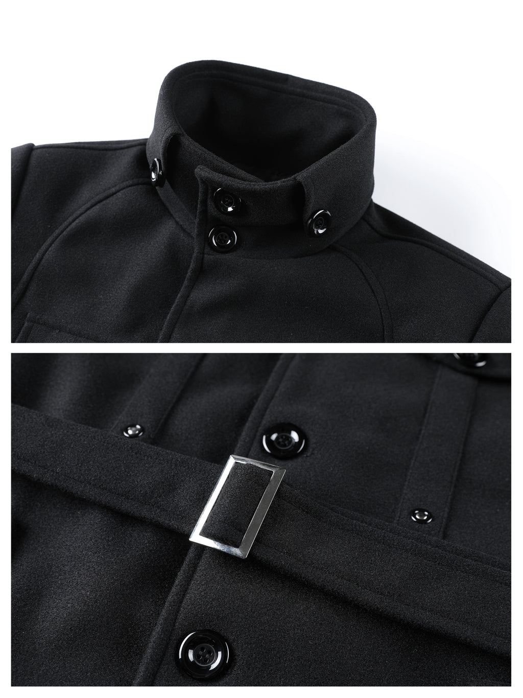 Manteau mi-long pour homme, coupe-vent