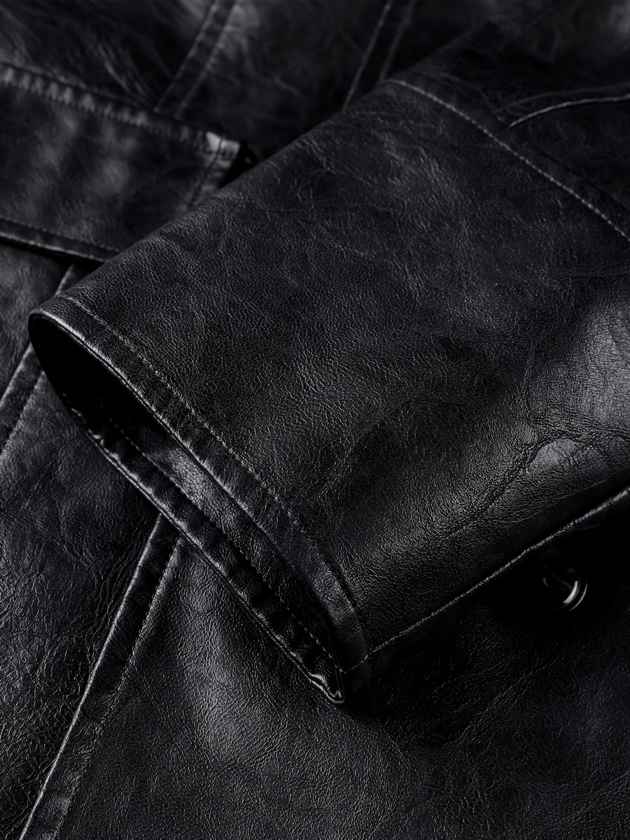 Veste long, coupe-vent, à revers, détail du vêtement