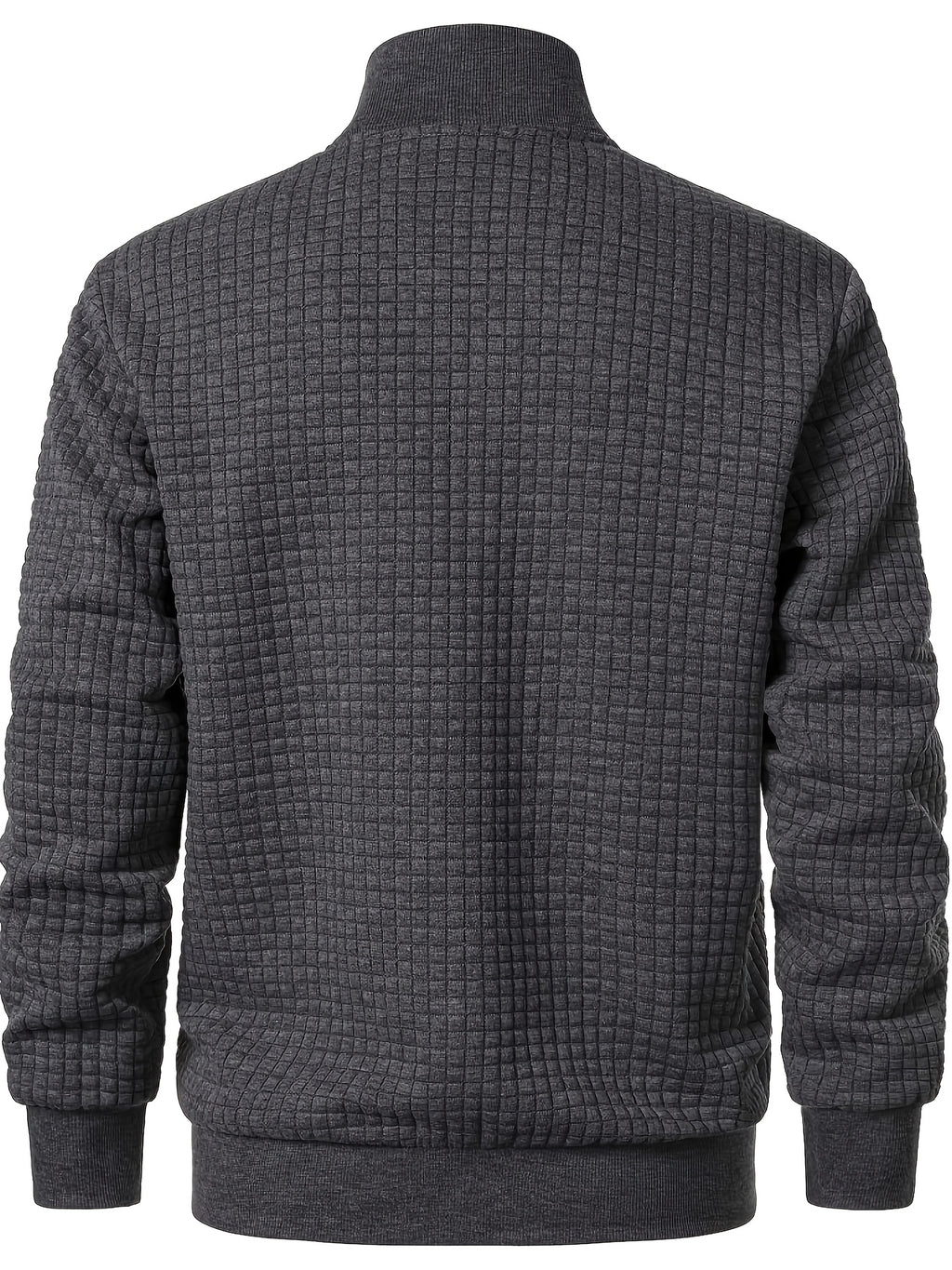 Veste pour homme, à carreaux, à col montant