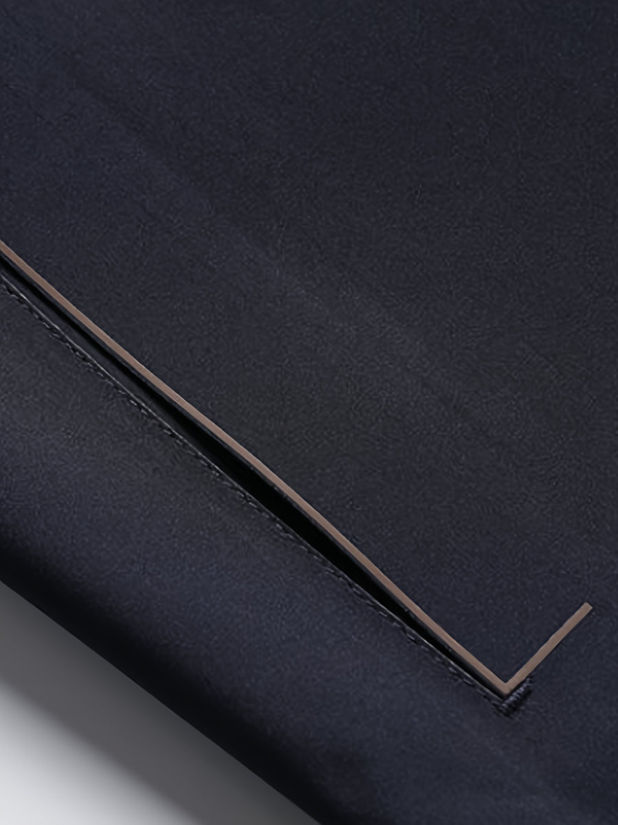 Veste longue, à revers, fermeture éclair, détail du vêtement