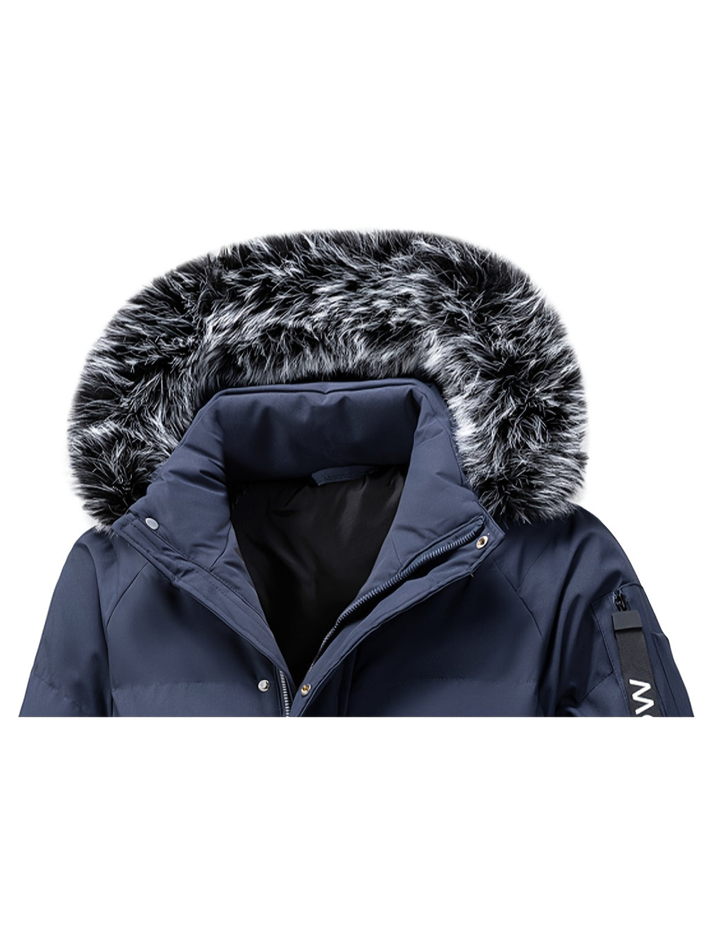 Manteau pour homme, à capuche, vert armée