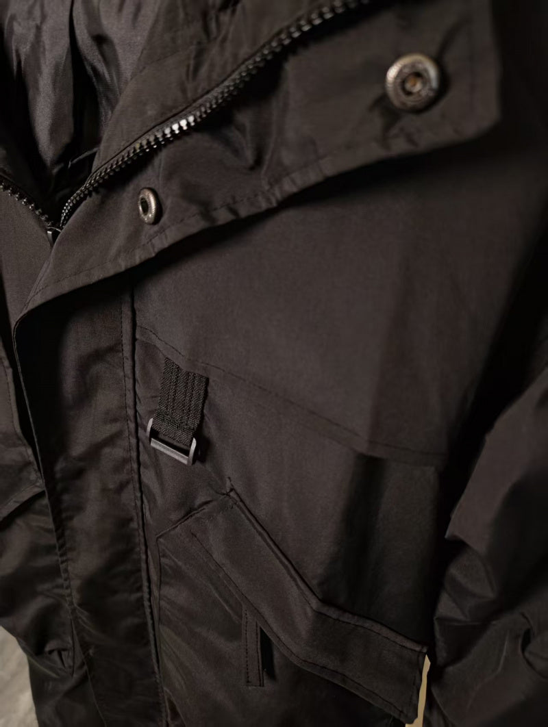 Veste pour homme, coupe-vent, à capuche, jaune